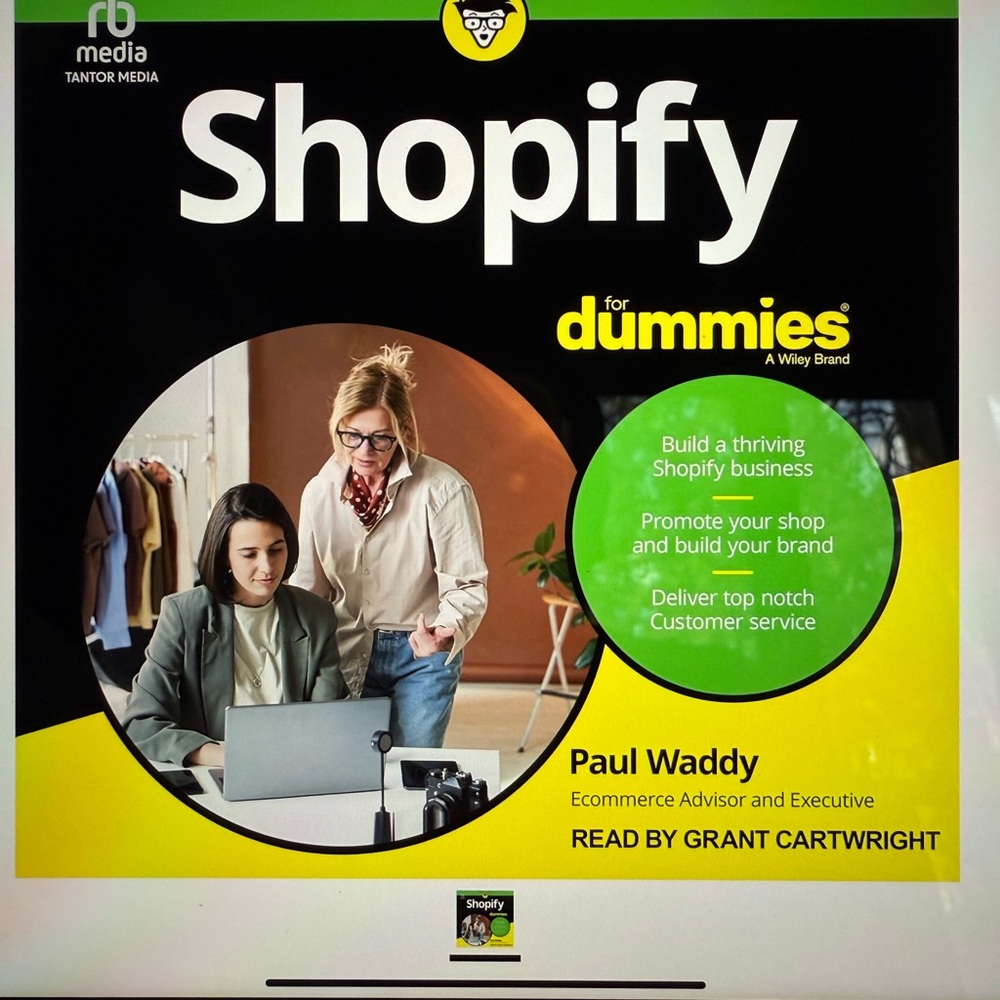Shopify for Dummies by Paul Waddy - Yellow and Black